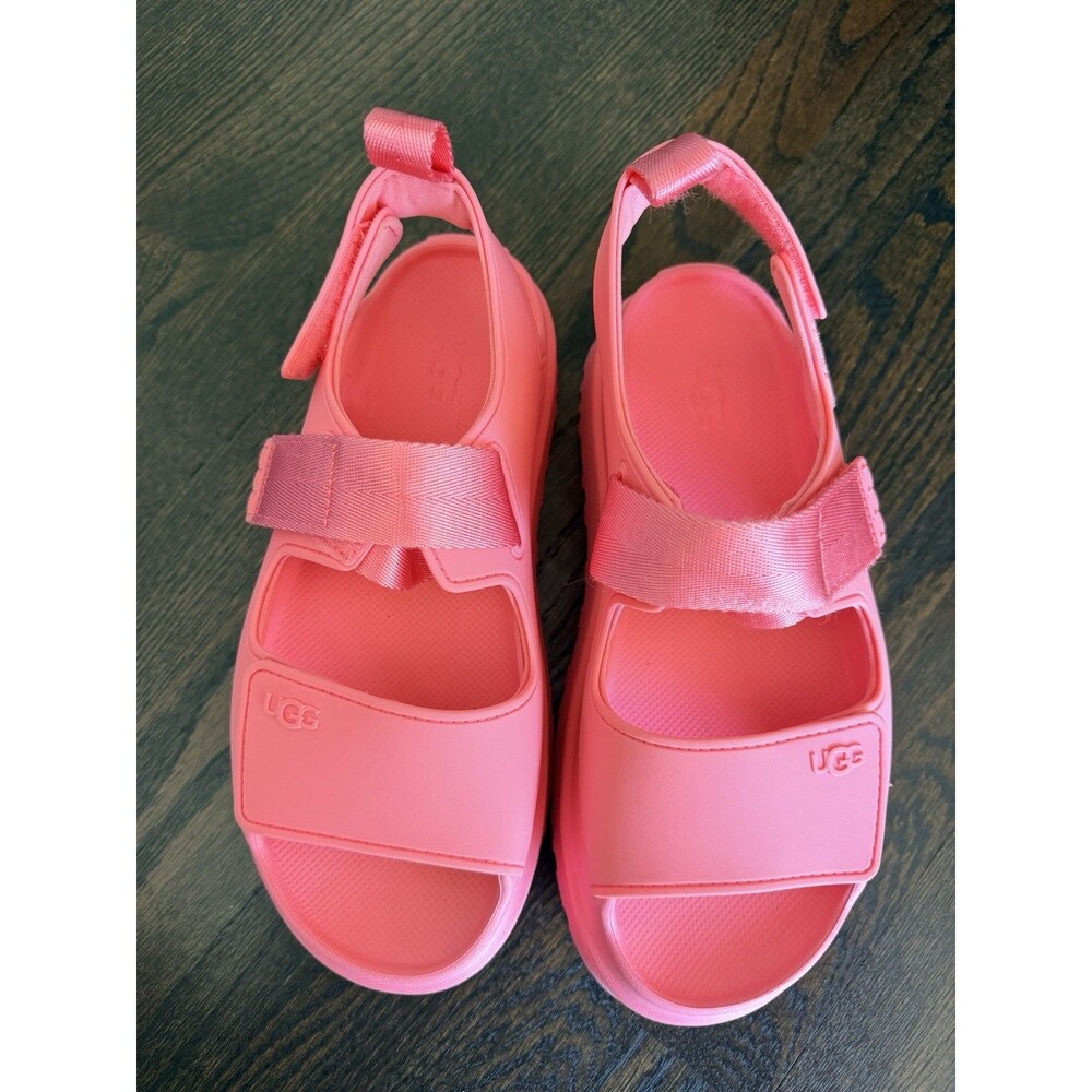 UGG Uggs Goldenglow Chunky Platform Sandal Shoes Tropical Pink US 9 New (No Box)
